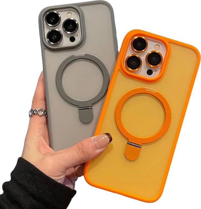 Immagine prodotto RPD Apple iPhone 13 Pro - MagSafe Stand Etui mit Kameraschutz, orange, Matt (Apple iPhone 13 Pro)