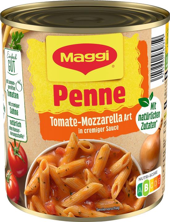 Actual product image Maggi Penne tomato mozzarella style in creamy sauce (800 g)