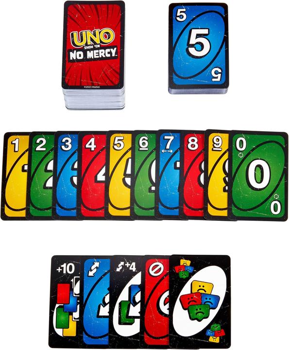Actual product image Mattel Games UNO No Mercy (English)