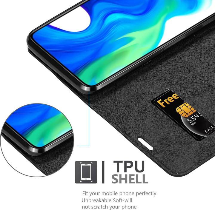 Actual product image Cadorabo Book Invisible Magnet Cover (Xiaomi Poco F2 Pro)