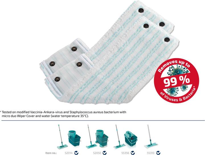 Produktbild Leifheit Bundle Wischbezug CLEAN TWIST M / Combi M micro duo (2er Set) (2 Stk.)