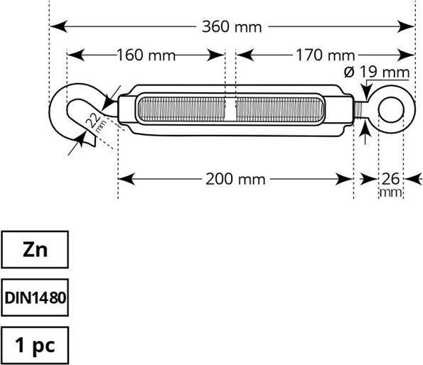 Actual product image Haushalt ROPE STRAINER 1480/M20 1DD