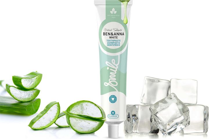 Produktbild Ben & Anna BEN&ANNA Natural Toothpaste naturalna pasta do zębów White Aloes 75ml (75 ml)