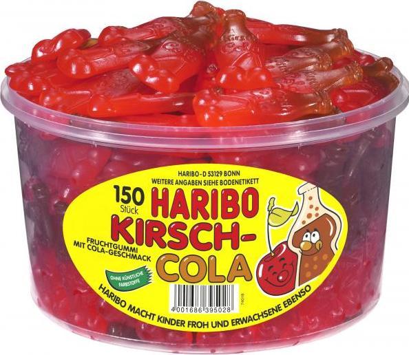 Produktbild Haribo Kirsch-Cola Fruchtgummi (150 Stk., 1350 g)