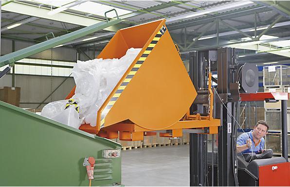 Image du produit eurokraft pro Benne basculante, modèle étroit (1000 l)