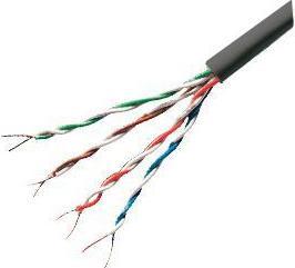 Dexlan F/UTP cat.6a stranded-wire cable LSZH Black- 100 m (F/UTP, CAT6a, 100 m)