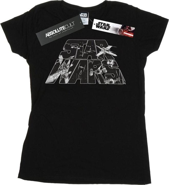 Star Wars Logo Space Sketch TShirt (S)