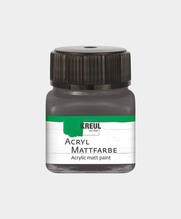 Actual product image Kreul Acrylic matt paint, 20 ml (Graphite grey, 20 ml)