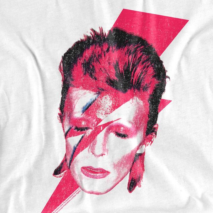 Actual product image David Bowie Unisex Adult Aladdin Sane T-Shirt (M)