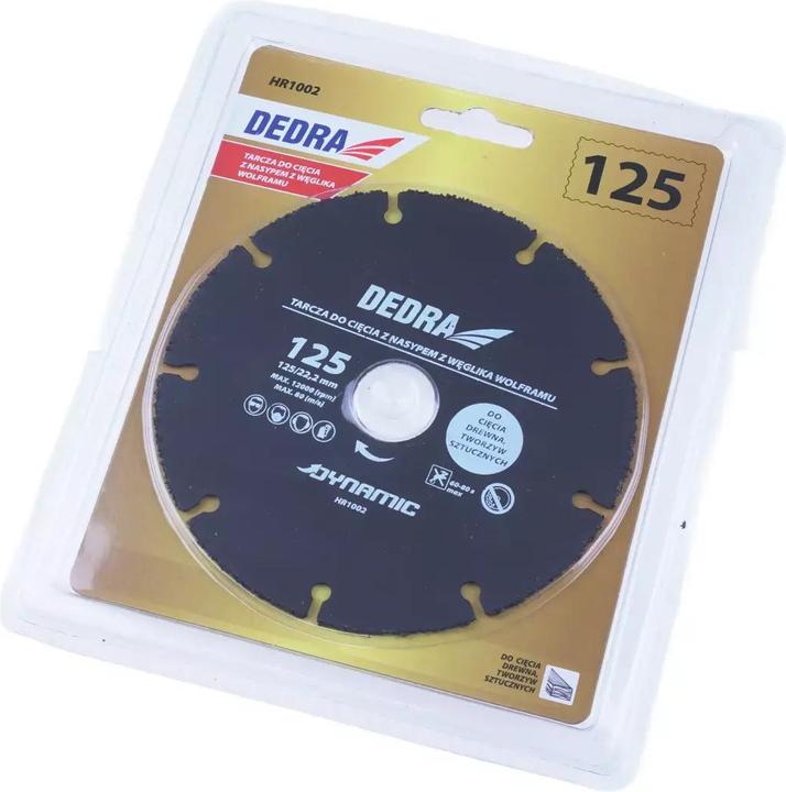 Immagine prodotto Dedra Disco per tagliare il legno, 125 mm