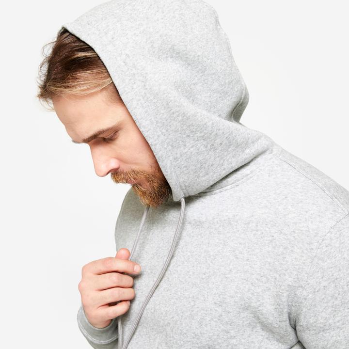 Produktbild Domyos Sweatshirt Herren warm Baumwollgewebe - grau (S)