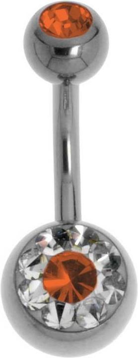 Produktbild Bijouteria Bauchpiercing (Titan, Swarovski Kristall)