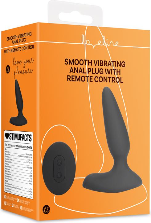 Actual product image Shots Smooth Vibrating Anal Plug with Remote Control