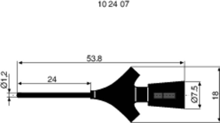 Produktbild Hirschmann Test & Measurement Miniaturklemmprüfspitze MICRO-KLEPS (Prüfspitze)