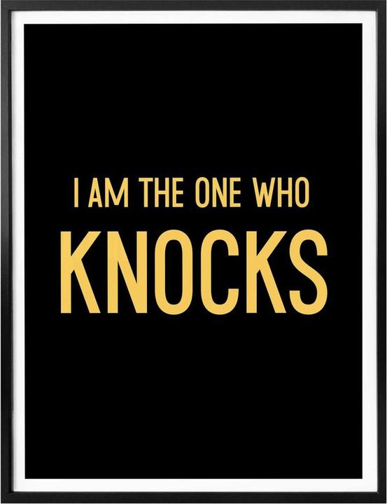 Produktbild Trenddeko I am the one who knocks (80 x 100 cm)
