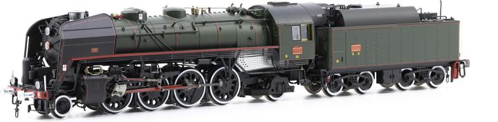Immagine prodotto Jouef Locomotiva a vapore SNCF 141R 1244 verde con tender a olio Ep. V (Traccia H0)