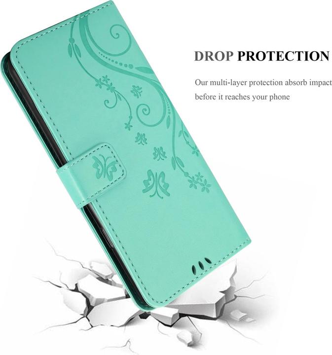 Actual product image Cadorabo Flower Book Case for Samsung Galaxy A23 4G (Samsung Galaxy A23)