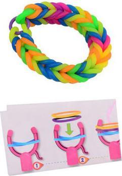 Produktbild Johntoy Binden Sie Ihr eigenes Armband XXL, 72 Stück. (19 cm, Elastiek)