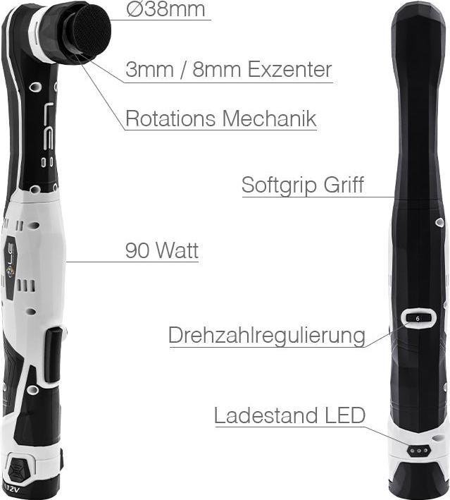 Image du produit Liquid Elements A1000 V4 Mini polisseuse sans fil Set (Polisseuse excentrique, 90 W)