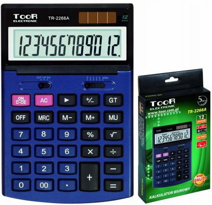 Image du produit Toor Electronic Calculatrice Calculatrice TR-2266A (Piles)
