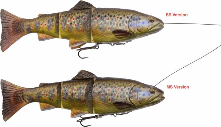 Actual product image Savage Gear 4D Line Thru Trout en Albino MS (25 cm)