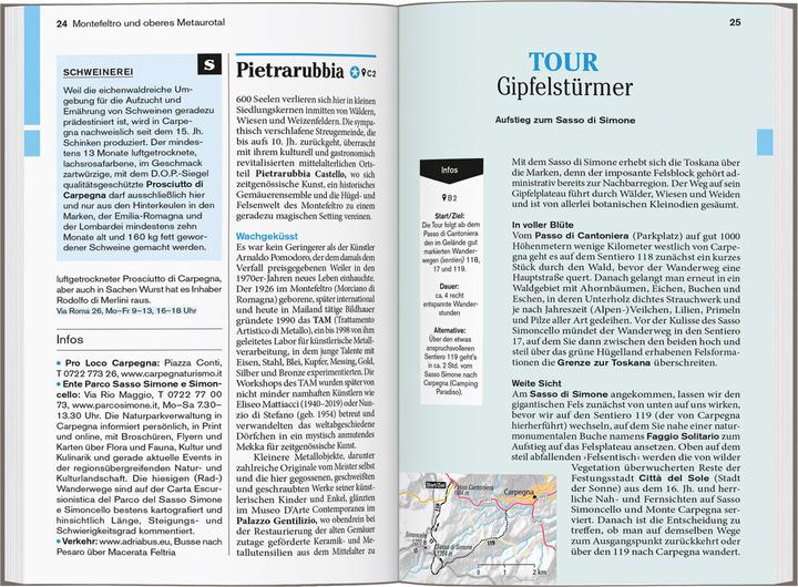 Produktbild Reise-Taschenbuch Reiseführer Marken, Italienische Adria (Deutsch, Annette Krus-Bonazza, 2024)