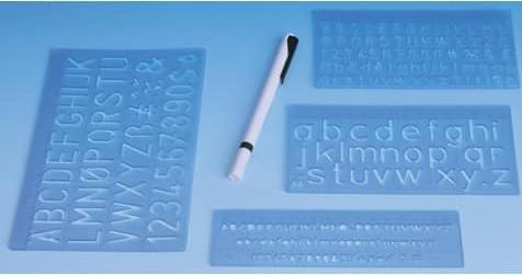 Image du produit Wedo Set de pochoirs avec stylo (118 mm)