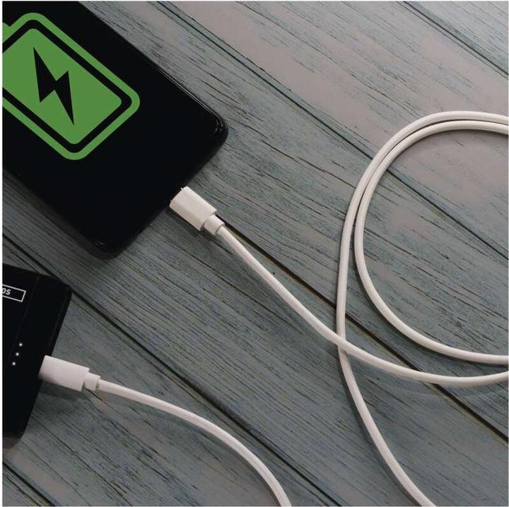 Actual product image Emos USB cable 2.0 C male - USB 2.0 C male 1m, white (1 m, USB 2.0)