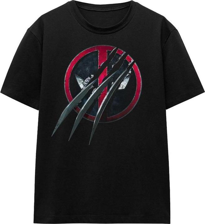 Actual product image Deadpool & Wolverine Unisex Adult Wolverine Claws T-Shirt (XXL)