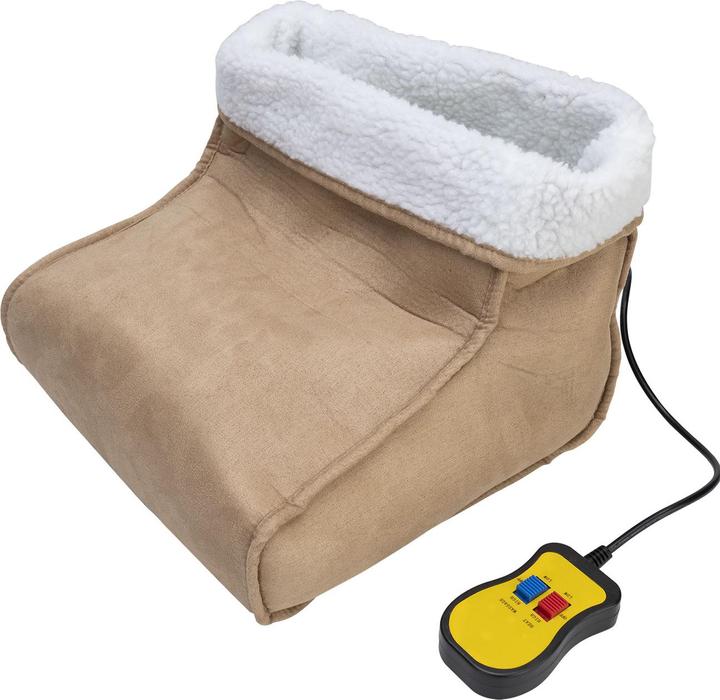 Image du produit Casativo Chauffe-pieds 2en1 avec massage par vibrations et télécommande, doublure douce en peluche