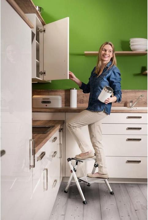 Produktbild Hailo MK80 ComfortLine, Komfort-Trittleiter, 2 Stufen (Trittleiter, 46 cm)