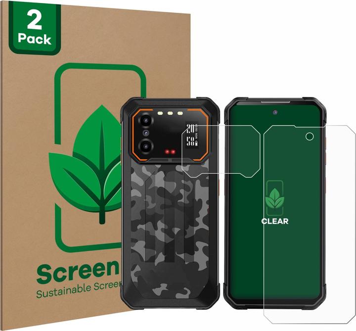 Actual product image ScreenLeaf Protective film sustainable screen protector screen protector film clear transparent (2 Piece, IIIF150 B1 Pro)