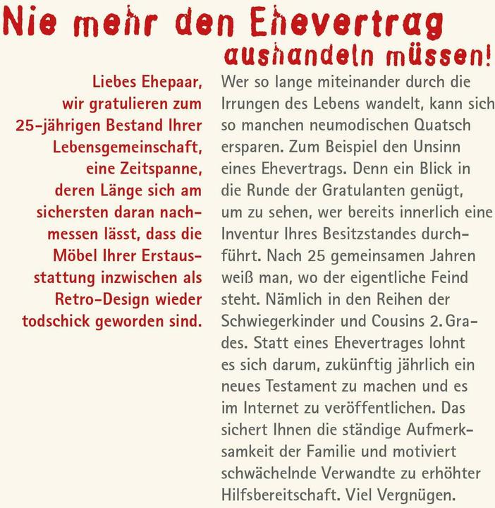 Actual product image Geschafft! Endlich Silberhochzeit! (German, Miguel Fernandez, Michael Kernbach, 2012)