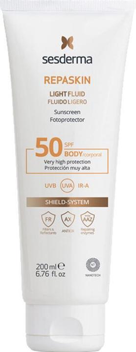 Produktbild Sesderma Repaskin Body SPF50 Light Fluid 200ml (Sonnenmilch, SPF 50, 200 ml, 0.20 g)