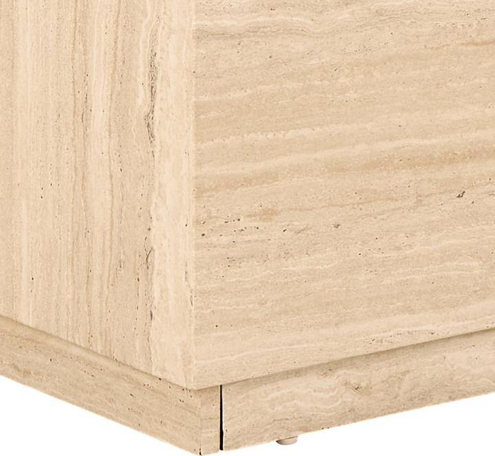 Produktbild AC Design Dice Couchtisch Travertin-Rohpapier (100 x 60 x 42 cm)