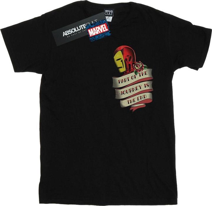 Produktbild Iron Man Tattoo Journey Breast Print TShirt (4XL)