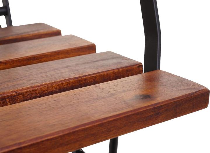 Image du produit Swisshandel24 2x chaise de brasserie, chaise pliante de jardin, qualité gastronomique acacia certifié FSC - marron