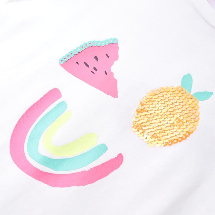Produktbild VidaXL Kinder-T-Shirt Ecru 92,Material: 95 % Baumwolle. 5 (92)