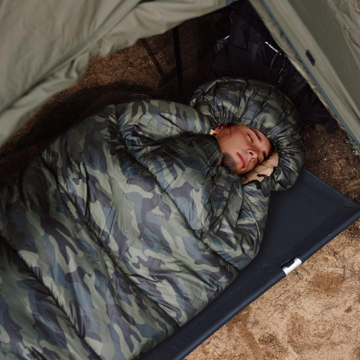 Produktbild Naturehike Warmy square with hat warming cotton sleeping bag M300/Grey/left