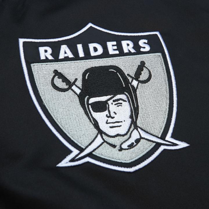 Actual product image Mitchell & Ness M&N Heavyweight Satin Veste NFL Oakland Raiders (M)