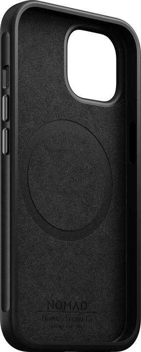 Actual product image Nomad Back Cover Modern Leather Horween iPhone 15 Black (Apple iPhone 15)