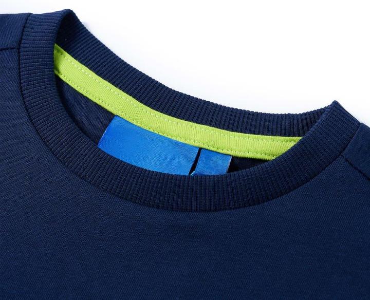 Produktbild VidaXL Kinder-Langarmshirt Marineblau 92,Material: 100 (92)