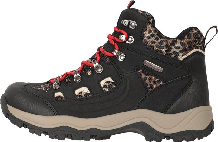 Actual product image Mountain Warehouse Womens/Ladies Adventurer Leopard Print Faux Suede Waterproof Walking Boots (36)