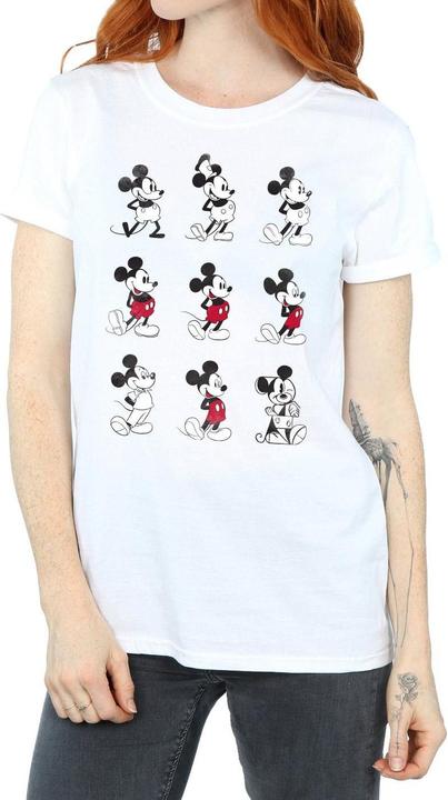 Image du produit Disney T-shirt boyfriend en coton Mickey Mouse Evolution Womens/Ladies (XXL)