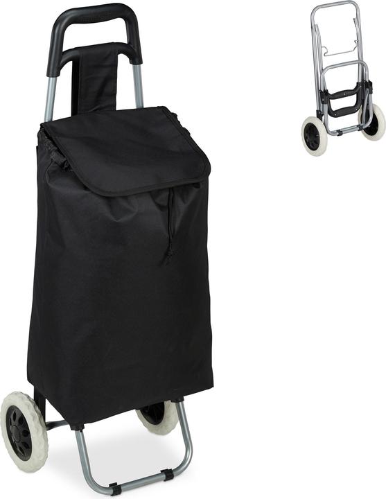 Immagine prodotto Relaxdays Carrello portaspesa, pieghevole