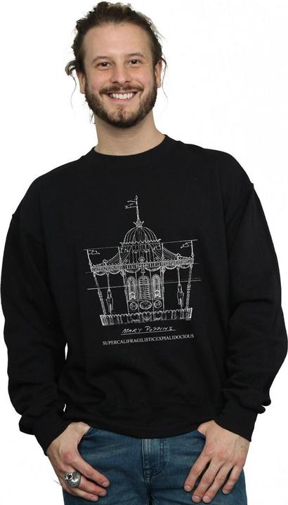Produktbild Disney Mary Poppins Carousel Sketch Sweatshirt (XXL)