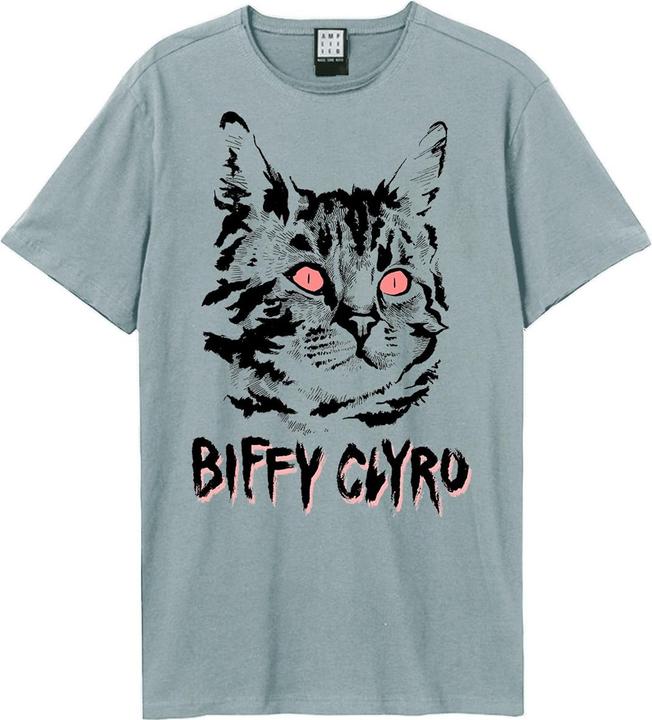 Actual product image Amplified Unisex Adult Black Cat Biffy Clyro T-Shirt (S)