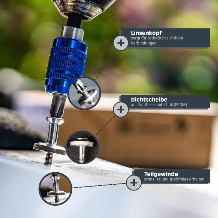 Produktbild Helpmate Spenglerschrauben (50 Schrauben pro Stück)