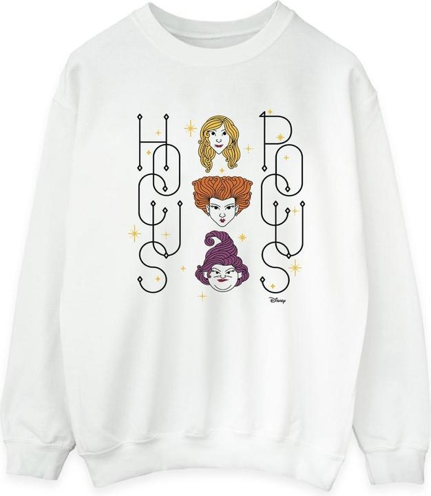 Actual product image Disney Womens/Ladies Hocus Pocus Faces Sweatshirt (L)