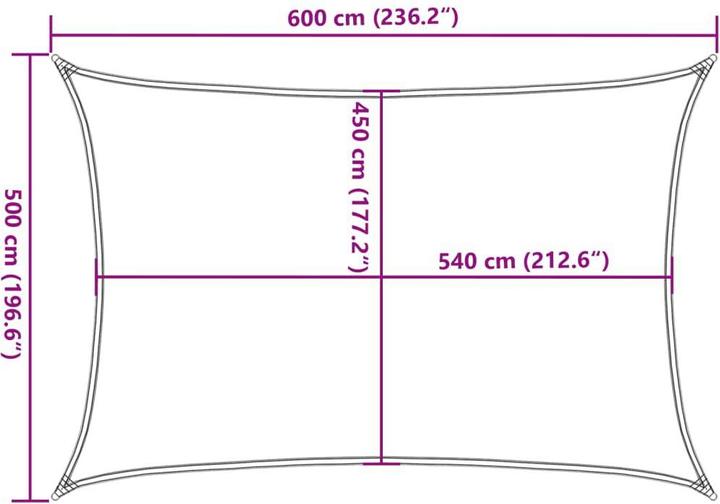 Immagine prodotto VidaXL Voile d'ombrage (5 x 6 m)
